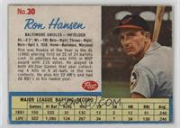 Ron Hansen (At-Bats in 6th line)