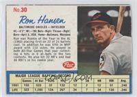 Ron Hansen (At-Bats in 6th line) [Authentic]