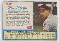 Ron Hansen (At-Bats in 6th line) [Good to VG‑EX]