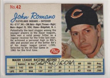 1962 Post - [Base] #42 - Johnny Romano