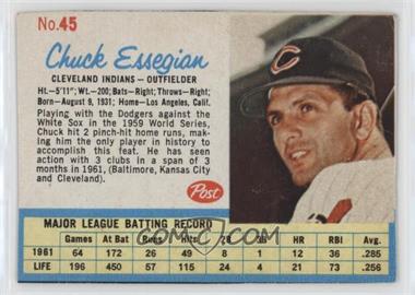 1962 Post - [Base] #45 - Chuck Essegian