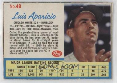 1962 Post - [Base] #49 - Luis Aparicio