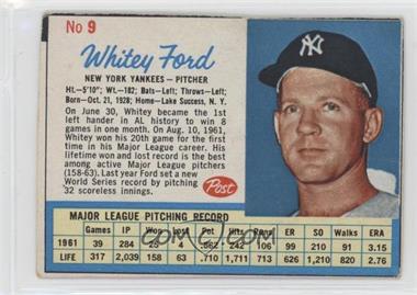 1962 Post - [Base] #9 - Whitey Ford