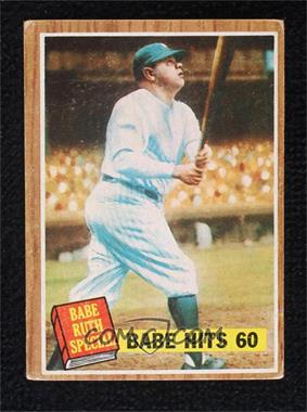 1962 Topps - [Base] - Venezuelan #139 - Babe Ruth Special - Babe Hits 60