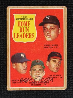 1962 Topps - [Base] - Venezuelan #53 - League Leaders - Roger Maris, Mickey Mantle, Harmon Killebrew, Jim Gentile [Poor to Fair]