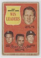 League Leaders - Whitey Ford, Frank Lary, Steve Barber, Jim Bunning [Poor …