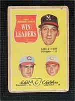 League Leaders - Warren Spahn, Joey Jay, Jim O'Toole [Poor to Fair]