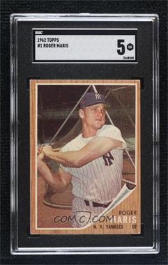 1962 Topps - [Base] #1 - Roger Maris [SGC 5 EX]