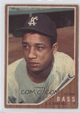 1962 Topps - [Base] #122.1 - Norm Bass