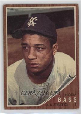 1962 Topps - [Base] #122.1 - Norm Bass