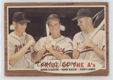 1962 Topps - [Base] #127.1 - Pride of the A's - Norm Siebern, Hank Bauer, Jerry Lumpe [Poor to Fair]