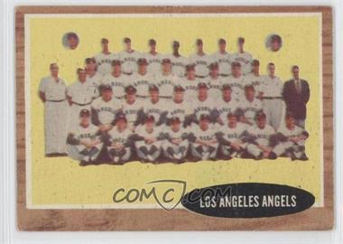 1962 Topps - [Base] #132.2 - Los Angeles Angels Team (Green Tint; Has Inset Photos) [Noted]