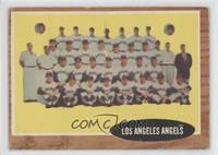 Los Angeles Angels Team (Green Tint; Has Inset Photos) [Good to VG…