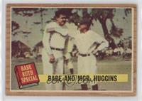 Babe and Mgr. Huggins (Babe Ruth, Miller Huggins) (Green Tint)
