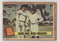 Babe and Mgr. Huggins (Green Tint) [COMC RCR Poor]