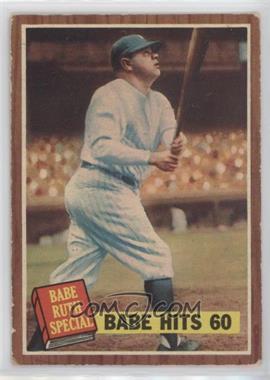 1962 Topps - [Base] #139.1 - Babe Hits 60