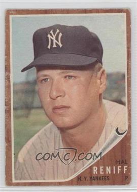 1962 Topps - [Base] #139.3 - Hal Reniff (Portrait) [Good to VG‑EX]