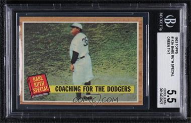 1962 Topps - [Base] #142.2 - Coaching for the Dodgers (Green Tint) [BGS 5.5 EXCELLENT+]