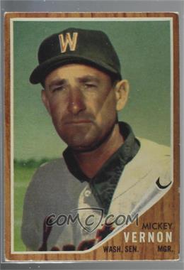 1962 Topps - [Base] #152.2 - Mickey Vernon (Green Tint) [Good to VG‑EX]