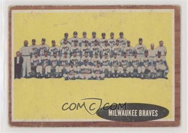 1962 Topps - [Base] #158.1 - Milwaukee Braves [EX MT]