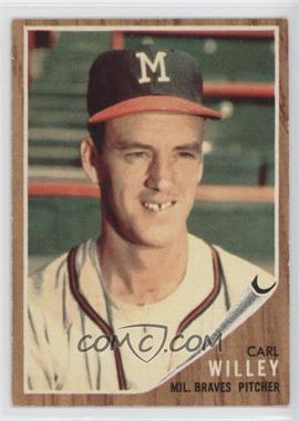 1962 Topps - [Base] #174.2 - Carl Willey (Wearing Hat, Green Tint)