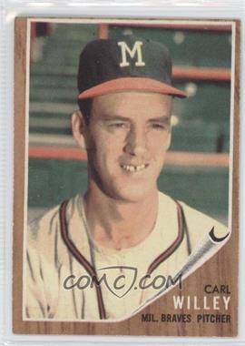 1962 Topps - [Base] #174.2 - Carl Willey (Wearing Hat, Green Tint)