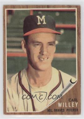 1962 Topps - [Base] #174.2 - Carl Willey (Wearing Hat, Green Tint)