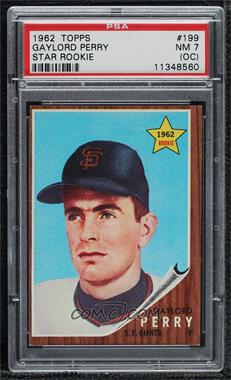 1962 Topps - [Base] #199 - Gaylord Perry [PSA 7 NM (OC)]