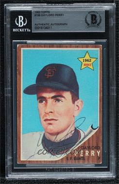 1962 Topps - [Base] #199 - Gaylord Perry [BAS BGS Authentic]