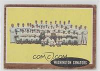 Washington Senators Team [Good to VG‑EX]