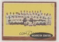 Washington Senators Team [Good to VG‑EX]