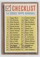 Checklist - 1st Series (121 - 176 on Back) [Good to VG‑EX]