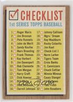 Checklist - 1st Series (33 - 88 on Back)