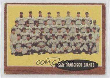 1962 Topps - [Base] #226 - San Francisco Giants Team [Good to VG‑EX]