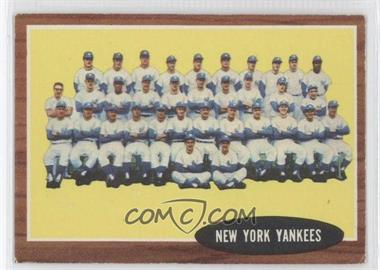1962 Topps - [Base] #251 - New York Yankees Team [Noted]
