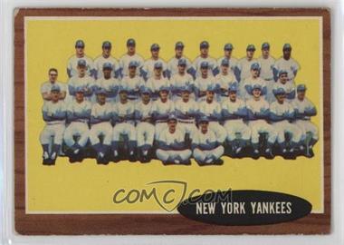1962 Topps - [Base] #251 - New York Yankees Team [Good to VG‑EX]