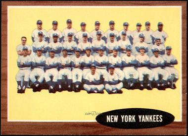 1962 Topps - [Base] #251 - New York Yankees Team [NM MT]