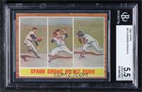 Spahn Shows No-Hit Form (Warren Spahn) [BGS 5.5 EXCELLENT+]