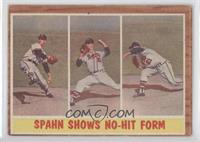 Spahn Shows No-Hit Form (Warren Spahn) [Good to VG‑EX]