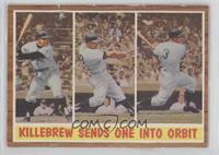 Killebrew Sends One into Orbit (Harmon Killebrew) [COMC RCR Poor]