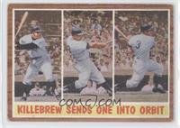 Killebrew Sends One into Orbit (Harmon Killebrew) [Noted]