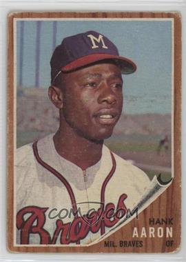 1962 Topps - [Base] #320 - Hank Aaron [Good to VG‑EX]