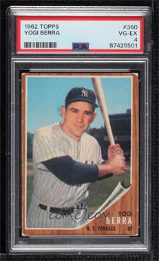 1962 Topps - [Base] #360 - Yogi Berra [PSA 4 VG‑EX]