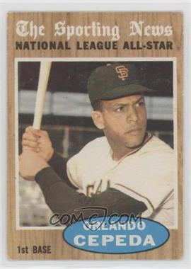 1962 Topps - [Base] #390 - Orlando Cepeda (All-Star) [Poor to Fair]
