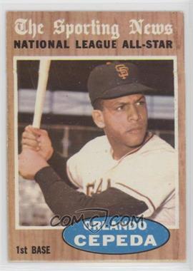 1962 Topps - [Base] #390 - Orlando Cepeda (All-Star) [Good to VG‑EX]