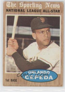 1962 Topps - [Base] #390 - Orlando Cepeda (All-Star) [Good to VG‑EX]