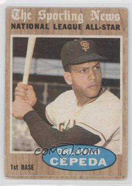 1962 Topps - [Base] #390 - Orlando Cepeda (All-Star) [Good to VG‑EX]