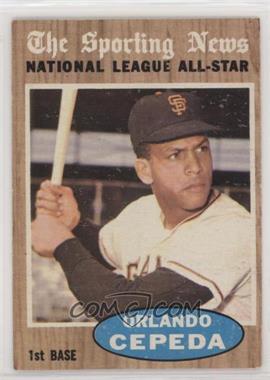 1962 Topps - [Base] #390 - Orlando Cepeda (All-Star) [Good to VG‑EX]