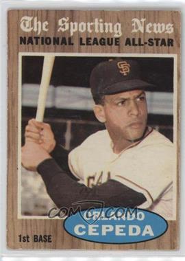 1962 Topps - [Base] #390 - Orlando Cepeda (All-Star) [Poor to Fair]