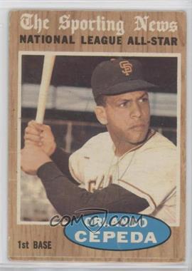 1962 Topps - [Base] #390 - Orlando Cepeda (All-Star) [Good to VG‑EX]